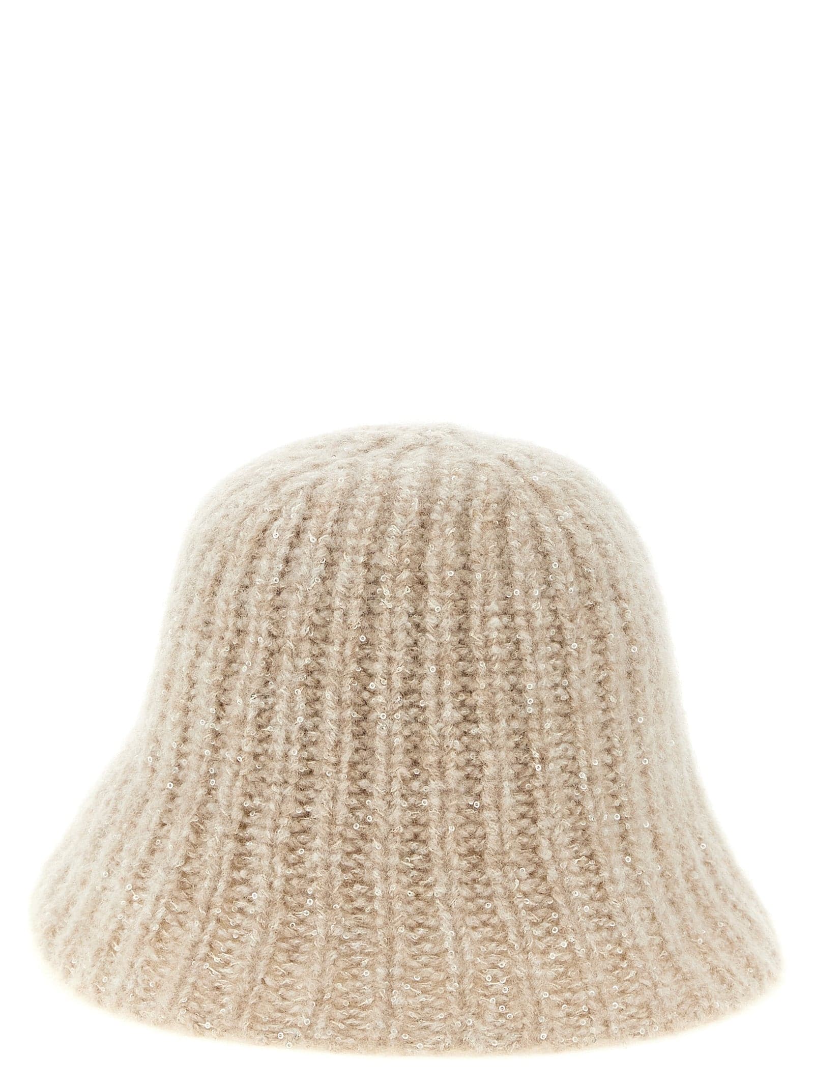 Brunello Cucinelli Beige Cashmere Bucket Hat - 2