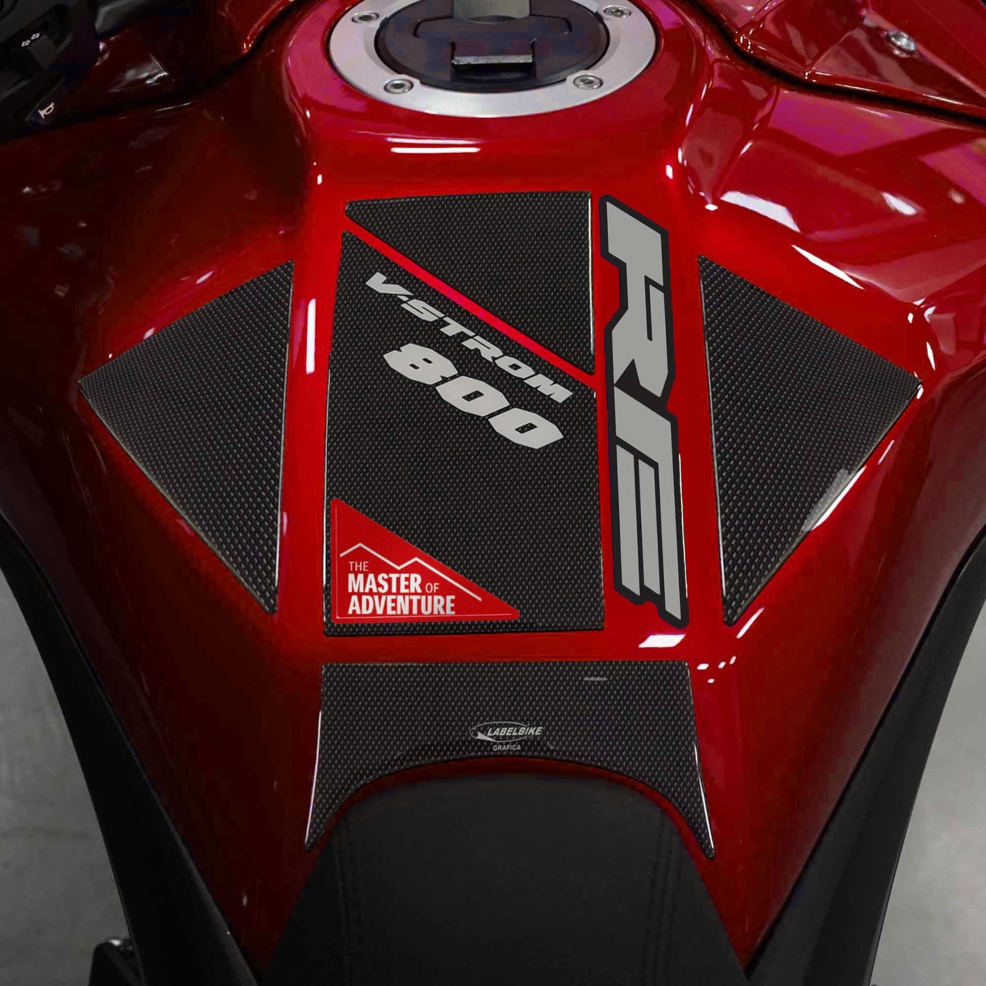 Paraserbatoio Adesivo moto compatibile con Suzuki V-Strom 800 RE 2025-2026 - 6