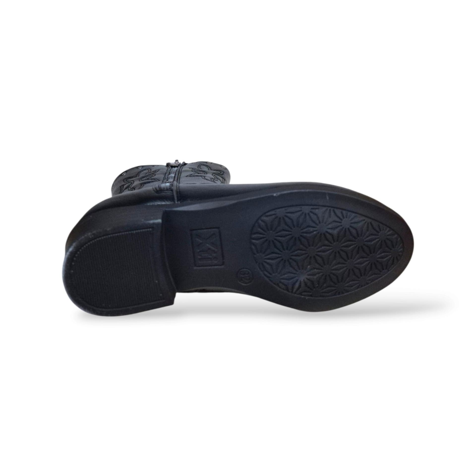 Xti Botin 1541404 Stivaletto Camperos Bambine Ragazze Nero | Pelle Zip Laterale Western Contemporaneo Grintoso Femminile Versatile Moda Elegante Casual Chic Autunnale Back to School | Taglie 32-38 | Scarpetteria Gica - 5