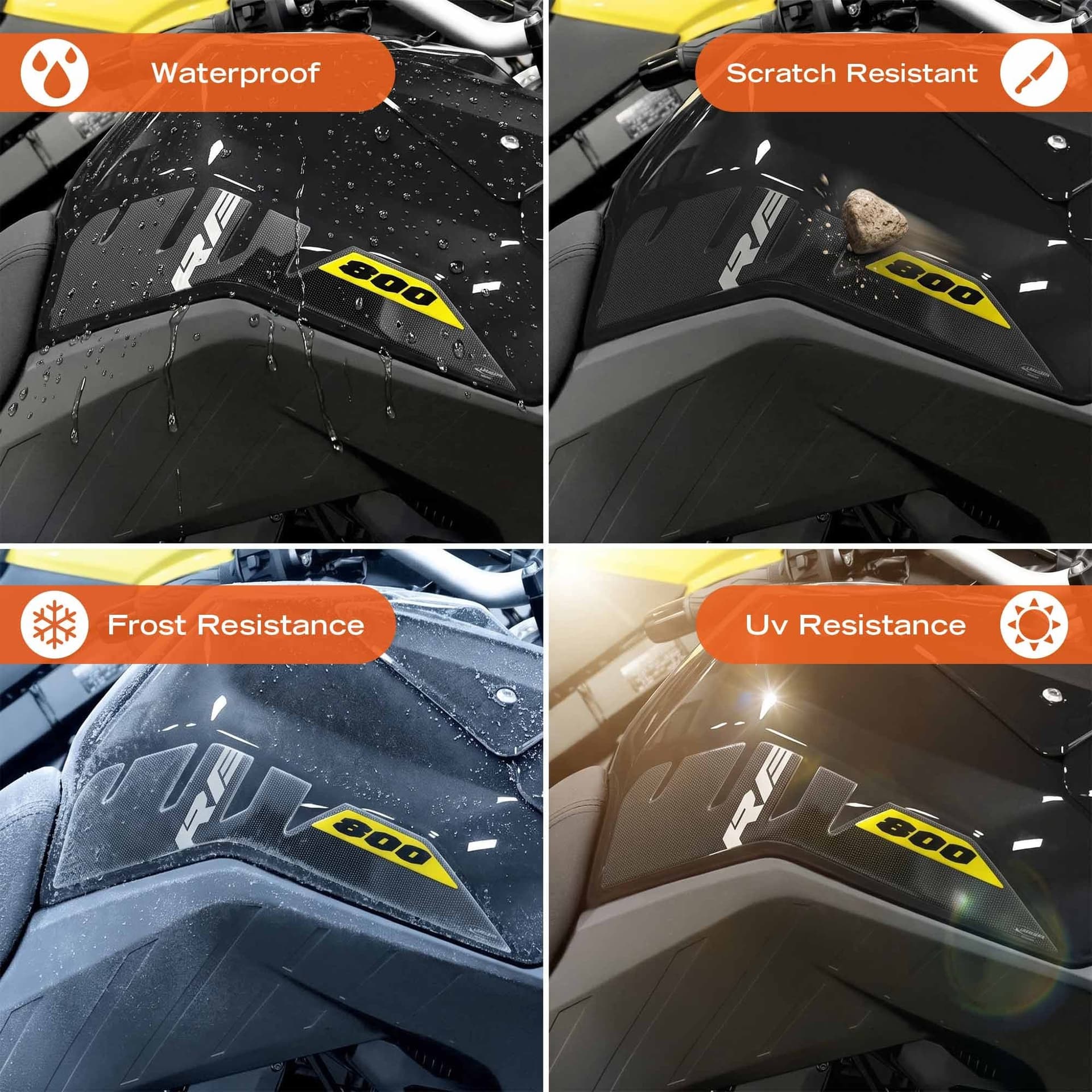 Adesivi Laterali Serbatoio compatibile con Suzuki V-Strom 800 RE 2025-2026 - 3