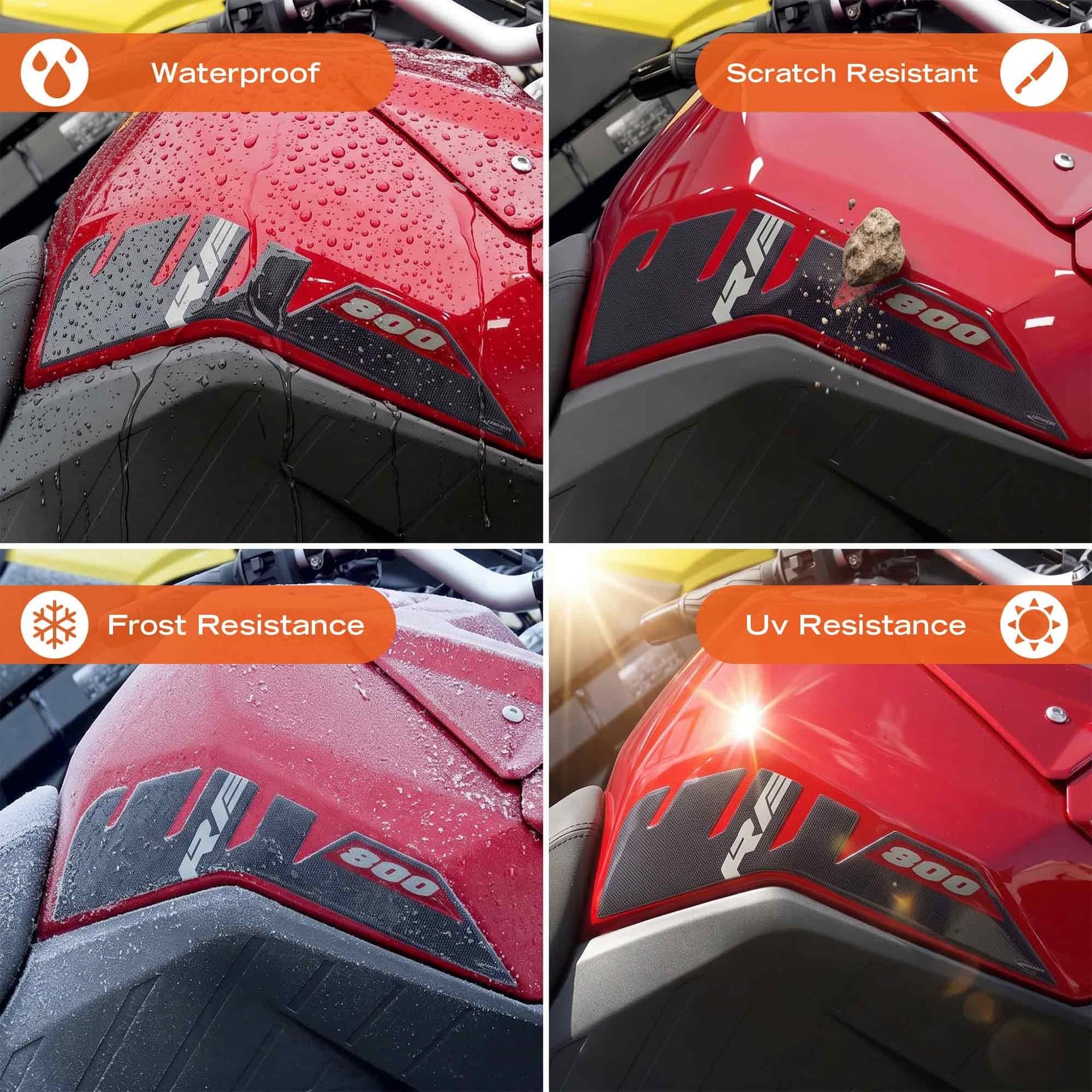Adesivi Laterali Serbatoio compatibile con Suzuki V-Strom 800 RE 2025-2026 - 8
