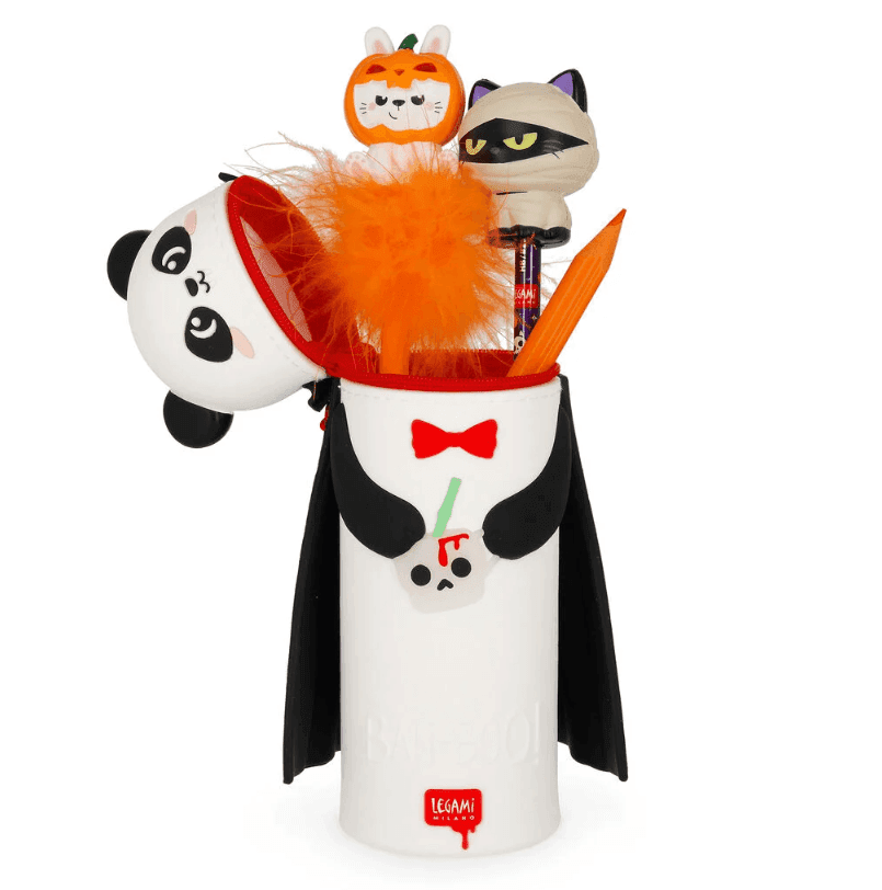 Legami - Astuccio 2-in-1 in Silicone Panda "Bam-Boo" Halloween - Kawaii (KA0029) - 2