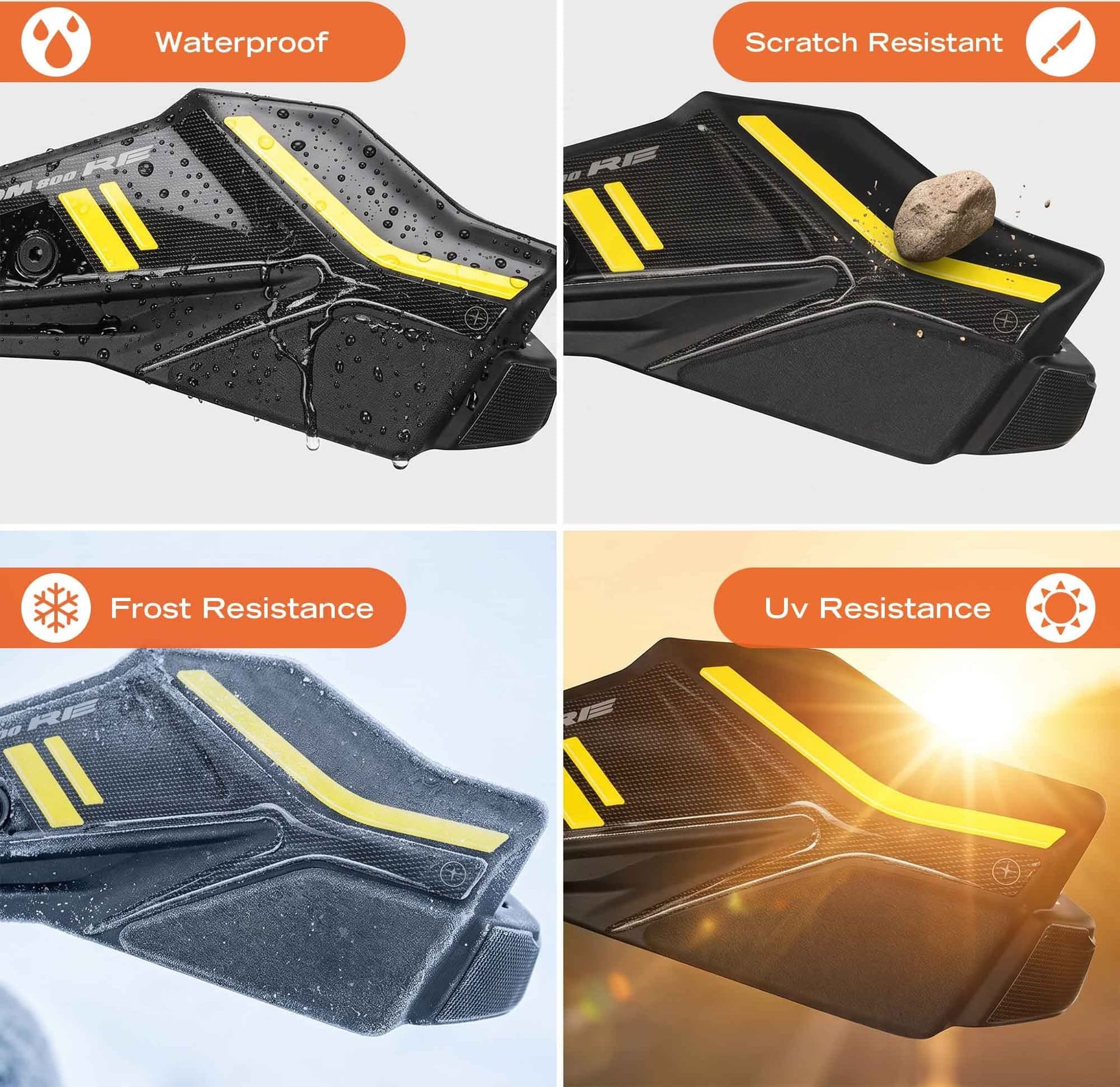 Adesivi 3D Paramani moto compatibile con Suzuki V-Strom 800 RE 2025-2026 - 3
