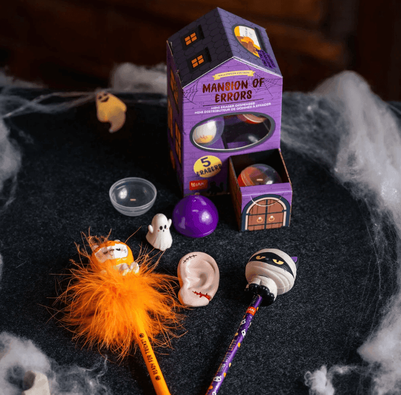 Legami - Mini Distributore di Gomme da Cancellare - Mansion of Errors Halloween - 2