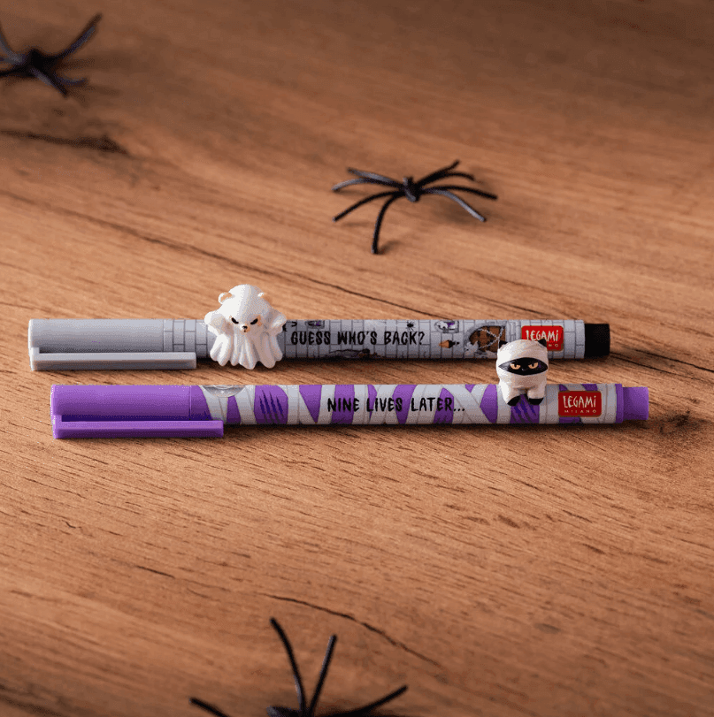 Legami - Set di 2 Penne Gel con Animaletto Decorativo - Lovely Friends - Spooky Party Halloween - 4