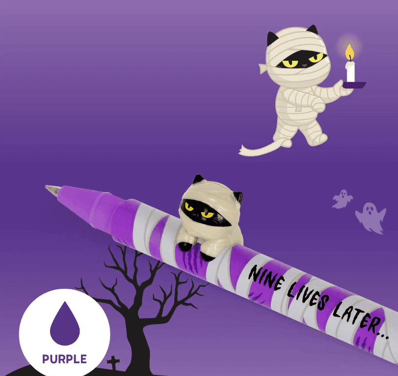 Legami - Set di 2 Penne Gel con Animaletto Decorativo - Lovely Friends - Spooky Party Halloween - 6