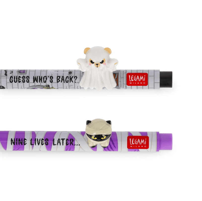 Legami - Set di 2 Penne Gel con Animaletto Decorativo - Lovely Friends - Spooky Party Halloween - 8
