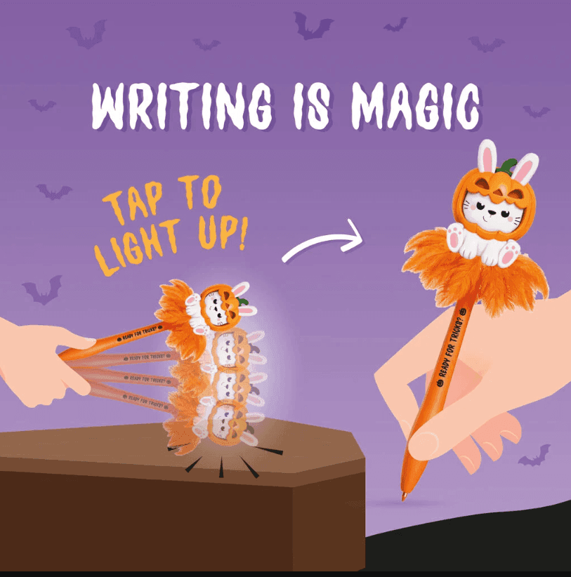 Legami - Penna a Sfera Luminosa - Pumpkin Bunny - Writing is Magic Halloween - 7
