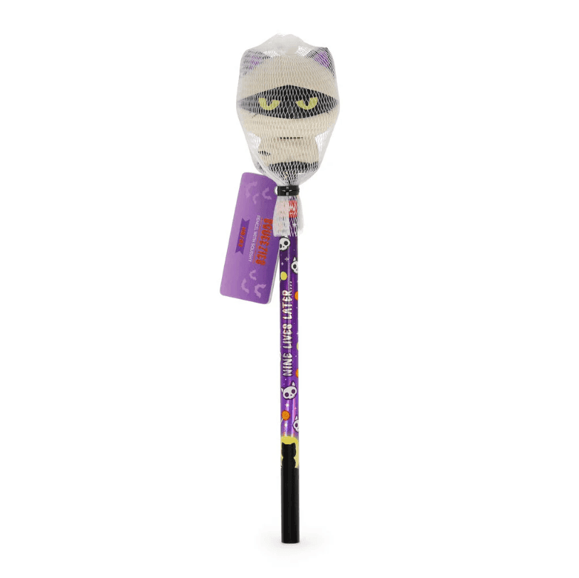 Legami - Matita con Antistress Halloween Mummy Cat "Nine Lives Later" - Squeezies - 2