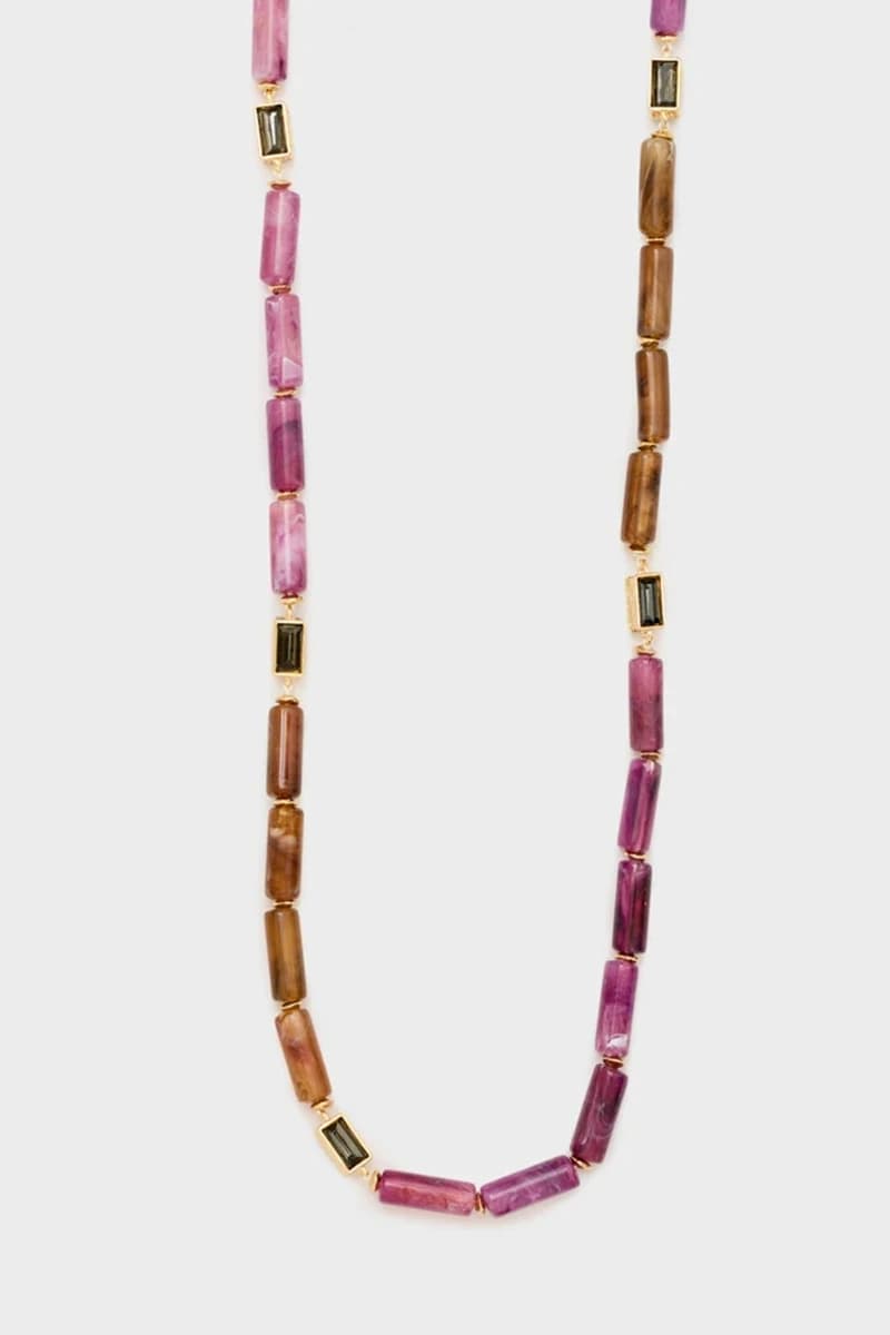Collana Jil lunga con pietre baguette | NALÌ - 2