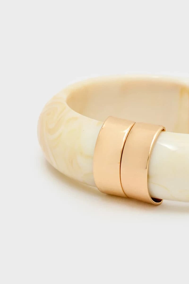 Bracciale Michi in resina con dettaglio oro | NALÌ - 2