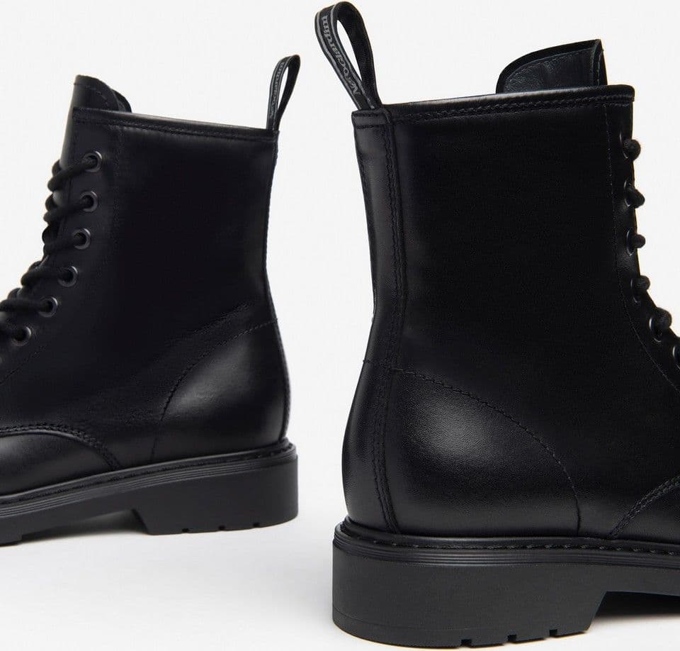 NeroGiardini anfibi donna Combat Boots in pelle colore nero - 4