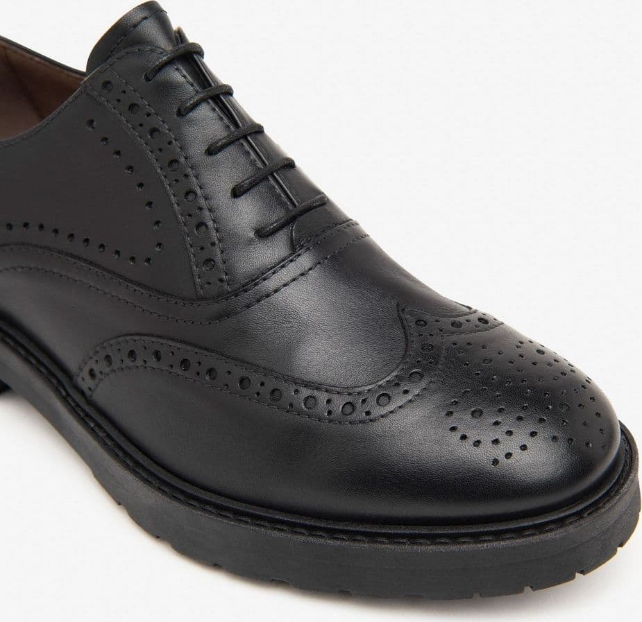 NeroGiardini scarpe stringate da donna in pelle colore nero - 3