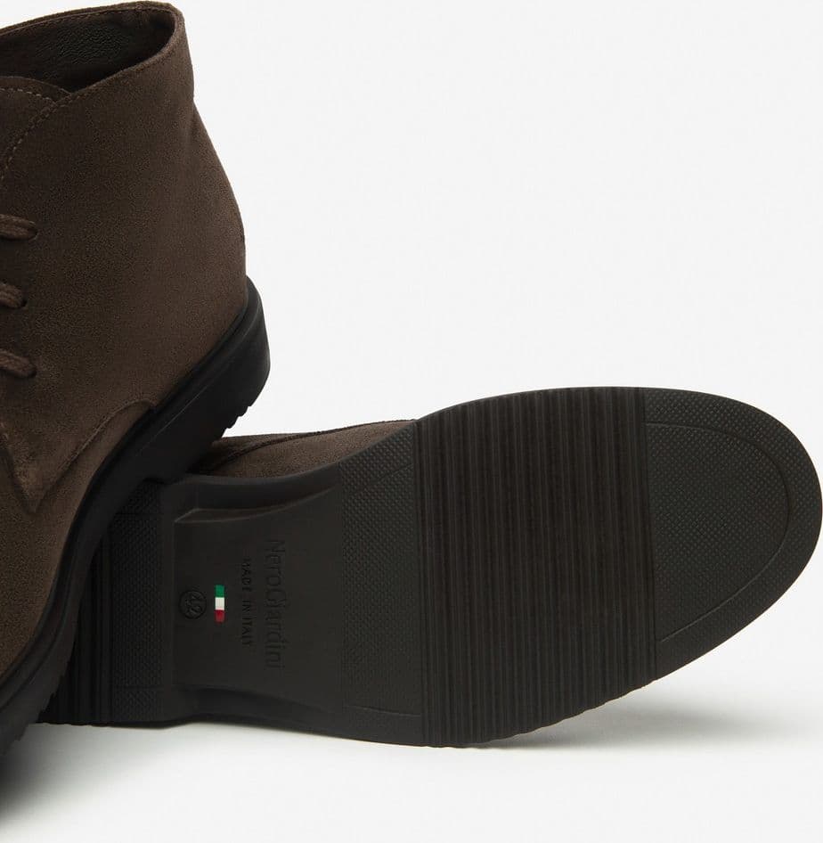 Nero Giardini polacchini desert boots da uomo scamosciato colore testa di moro - 5