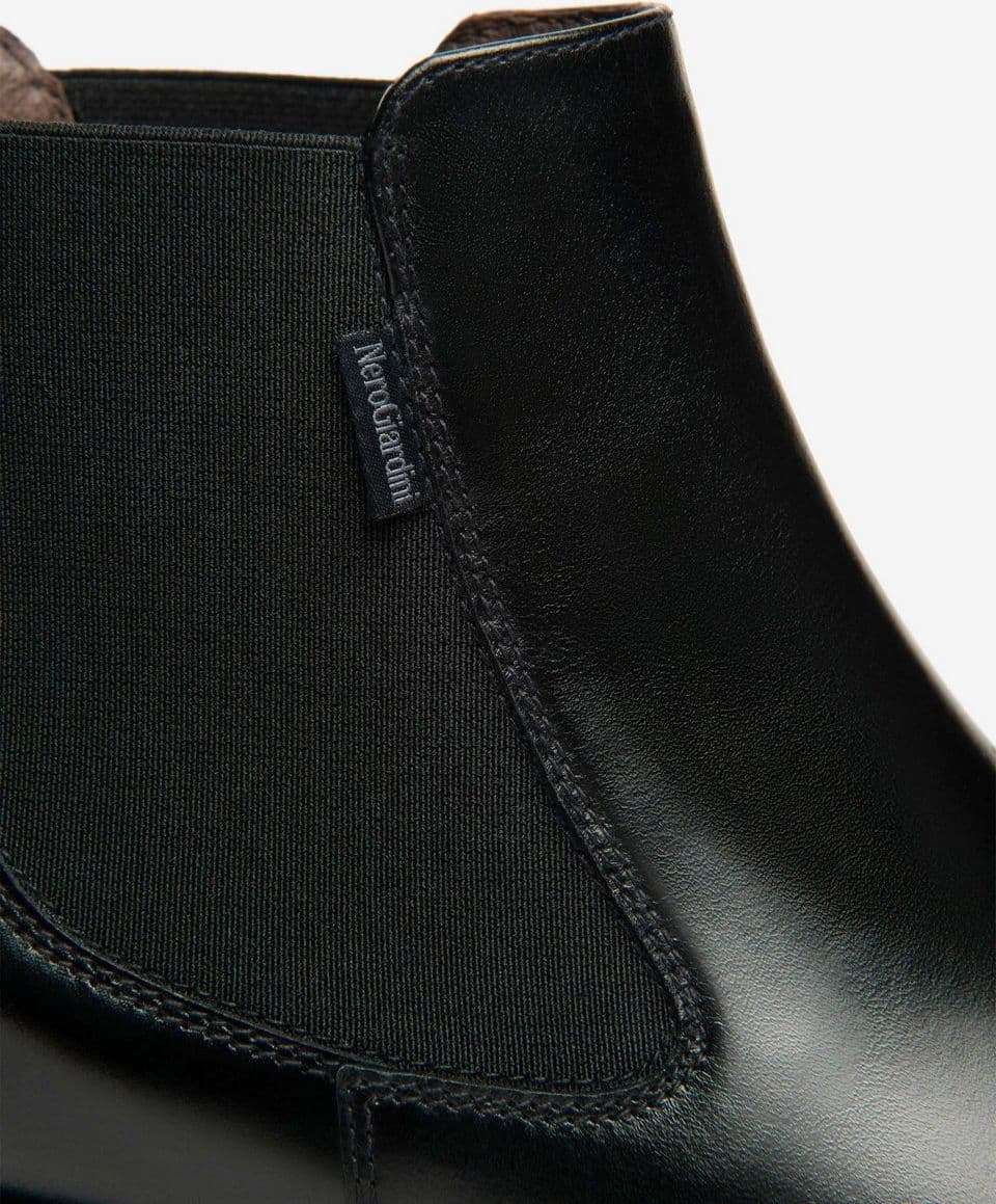 Nero Giardini stivaletti donna chelsea in pelle colore nero - 3