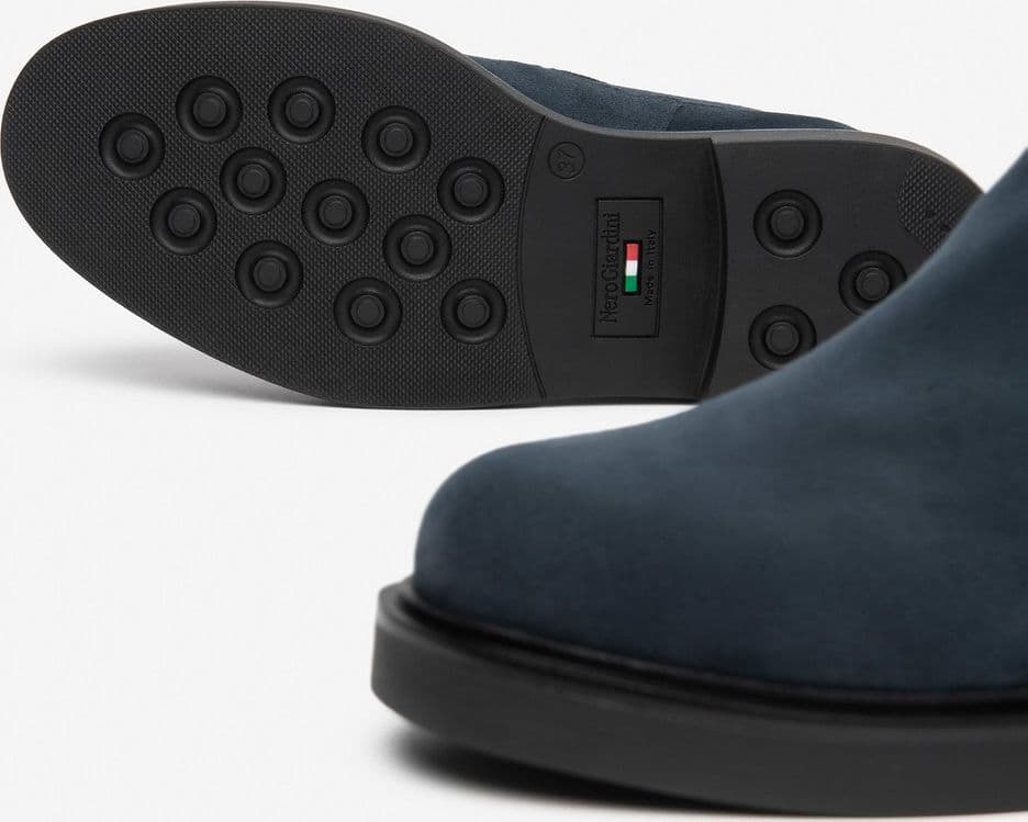 Nero Giardini stivaletti donna chelsea in camoscio colore blu - 4