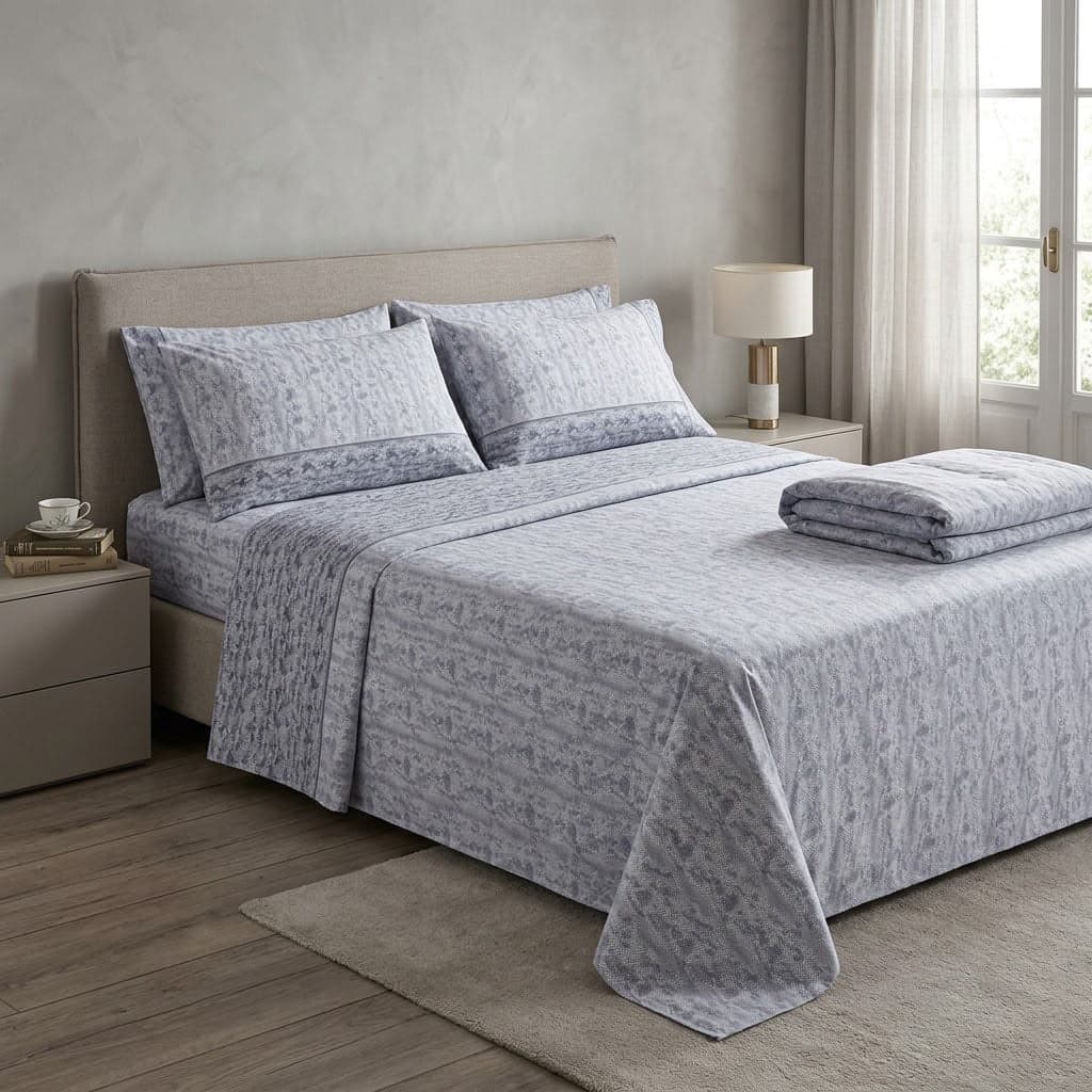 Completo Lenzuola Matrimoniale Angel's Elly 100% Cotone - 4