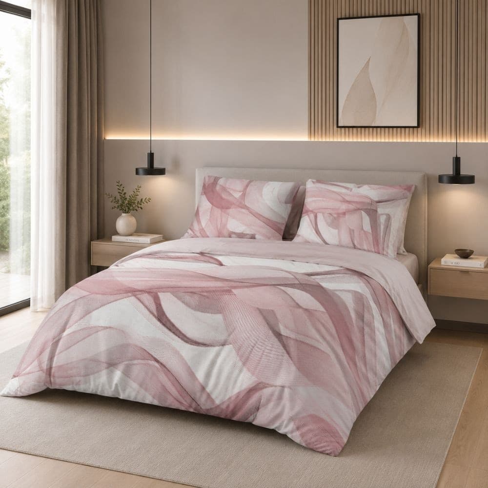 Lenzuola Matrimoniali in cotone fantasia moderna Ellisse Botticelli Home - 5