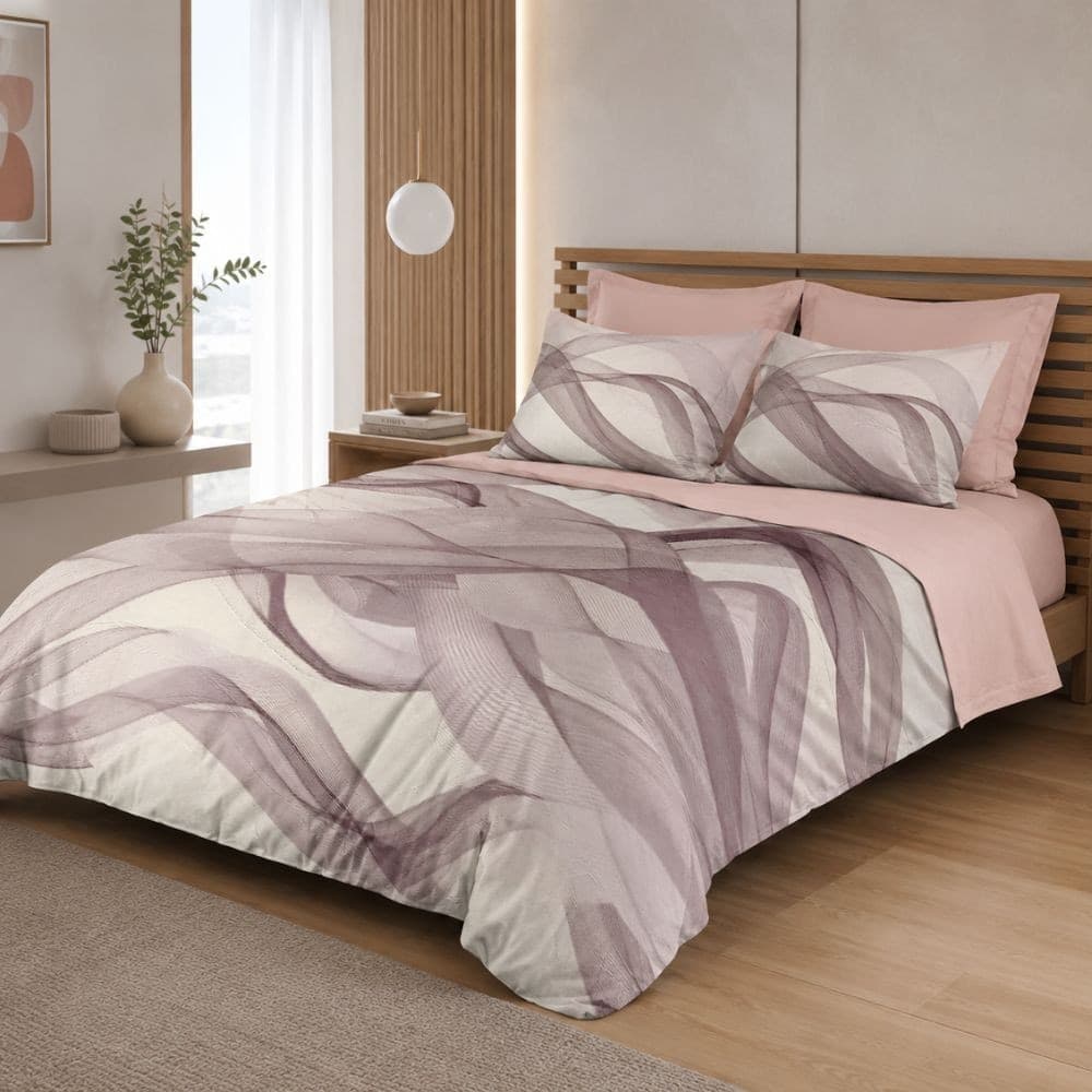 Lenzuola Matrimoniali in cotone fantasia moderna Ellisse Botticelli Home - 6
