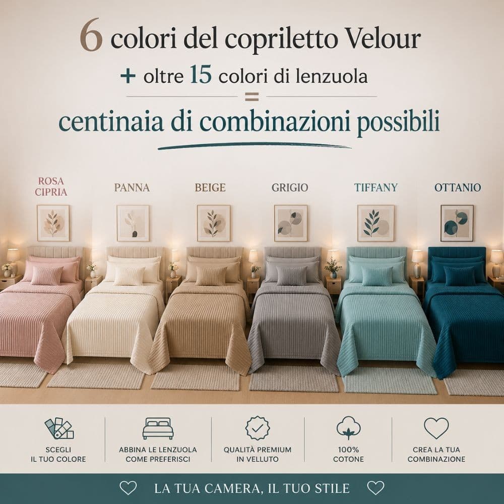 Combo Letto Coordinato Velour - 16
