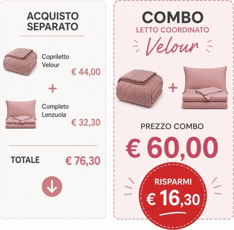 Combo Letto Coordinato Velour - 3