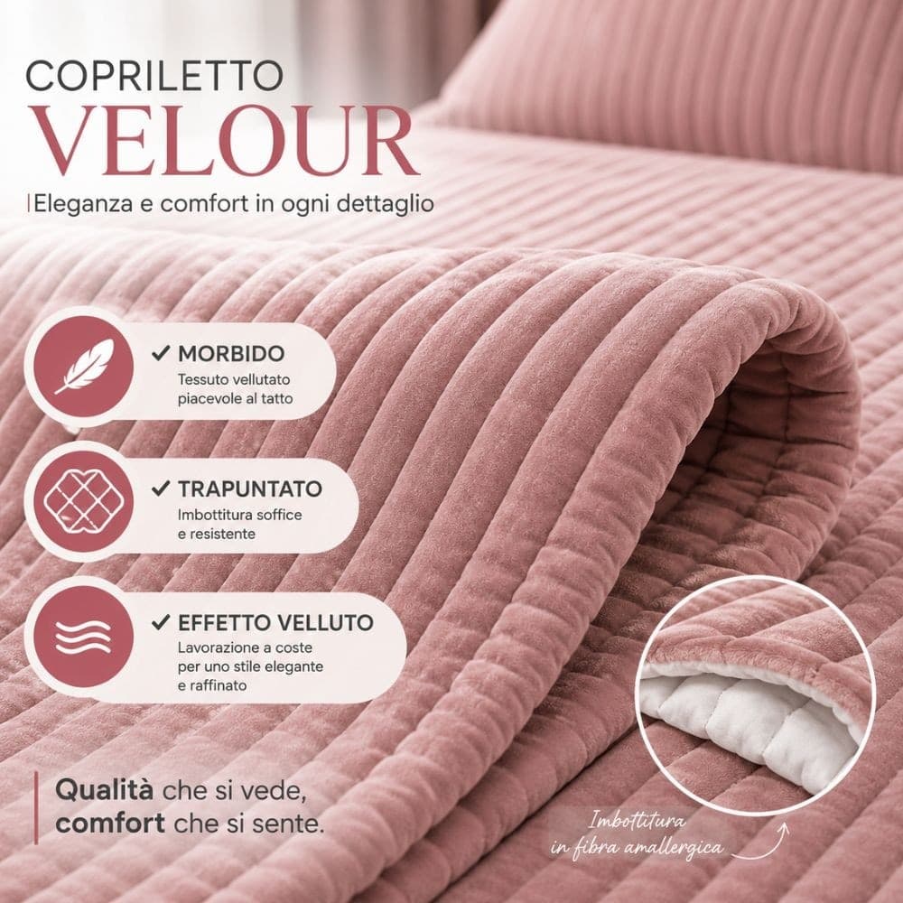 Combo Letto Coordinato Velour - 5