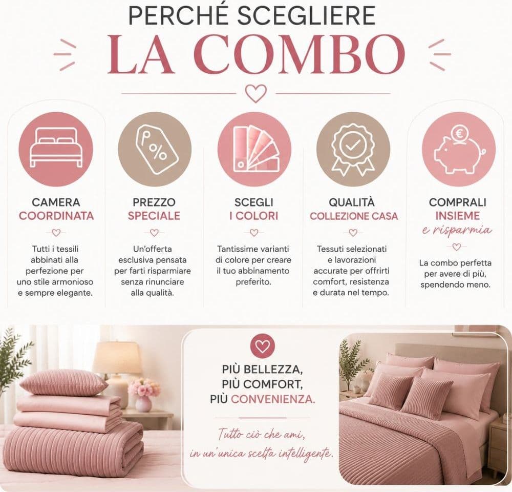 Combo Letto Coordinato Velour - 8