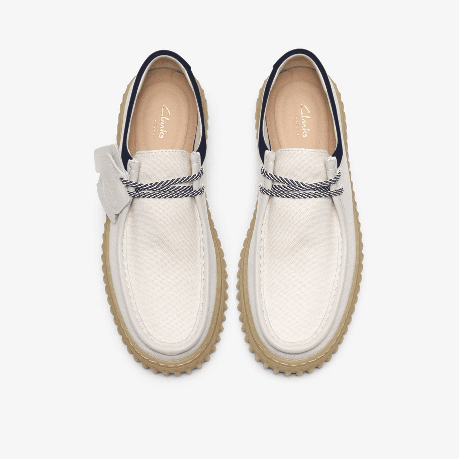 CLARKS scarpe uomo bianco-blu - 2