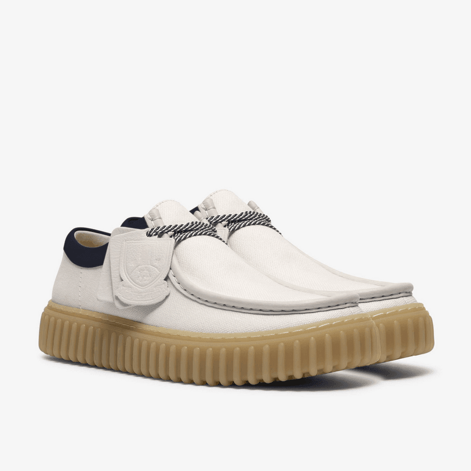 CLARKS scarpe uomo bianco-blu - 5