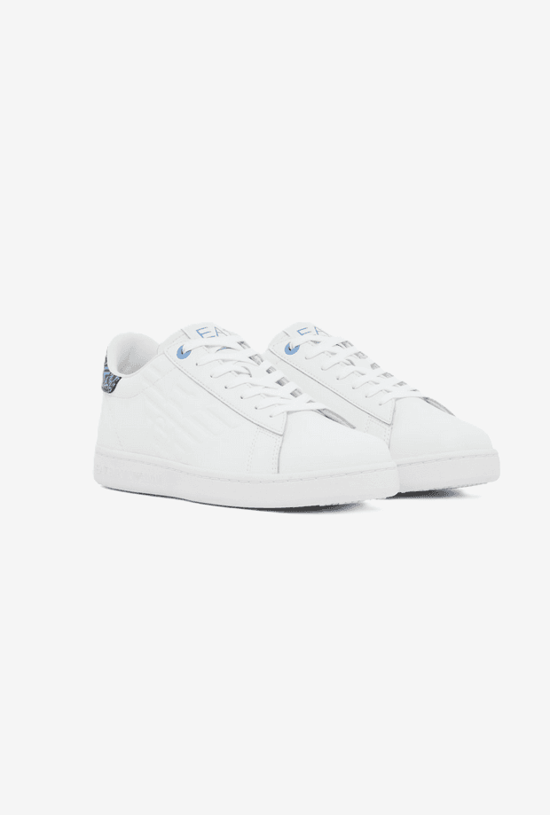 EA7 scarpe unisex bianco-blu - 2