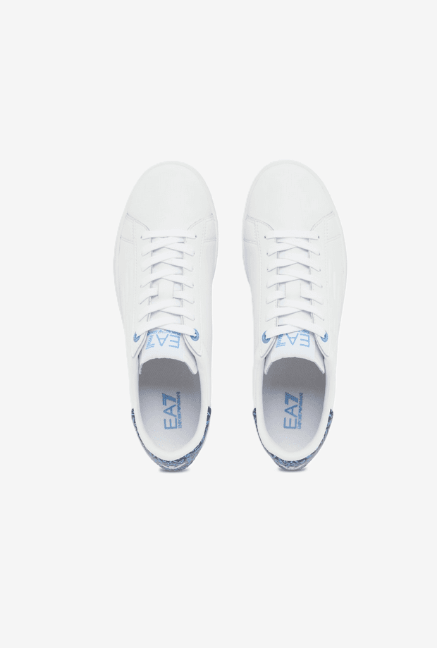 EA7 scarpe unisex bianco-blu - 3