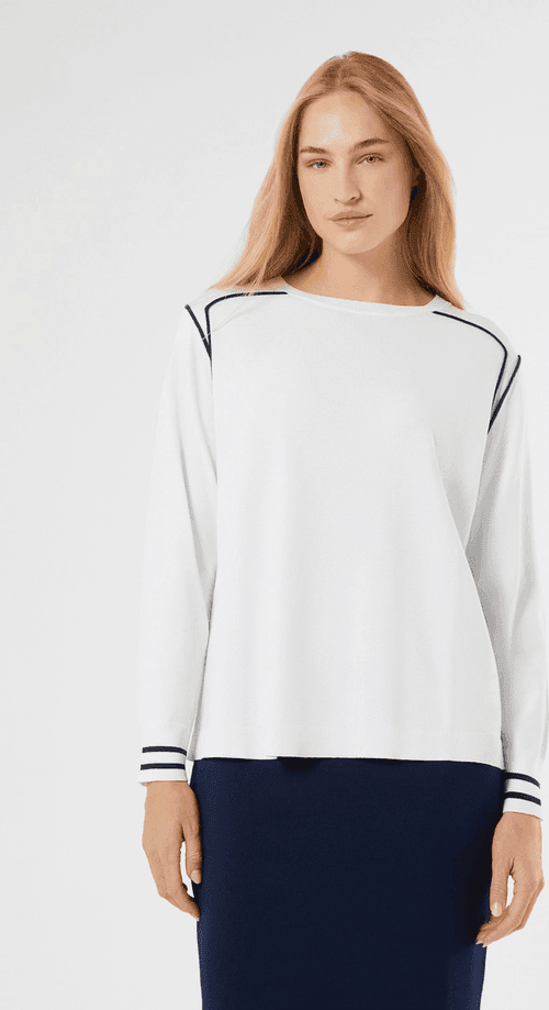 PERSONA maglia in viscosa donna bianco - 2
