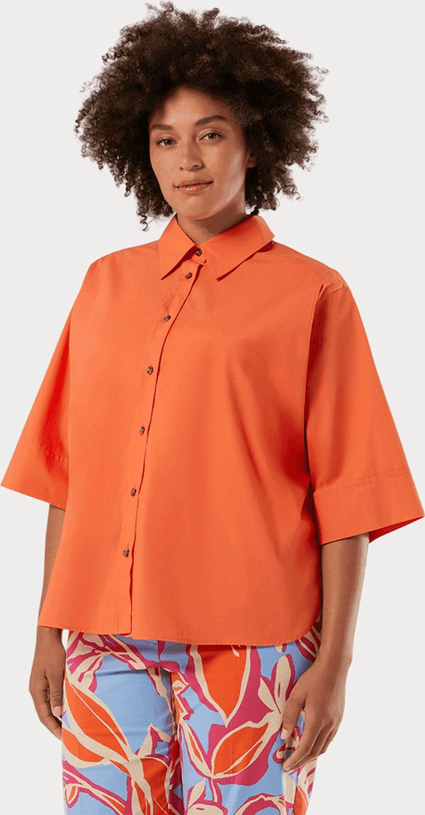PERSONA camicia in cotone donna corallo - 2