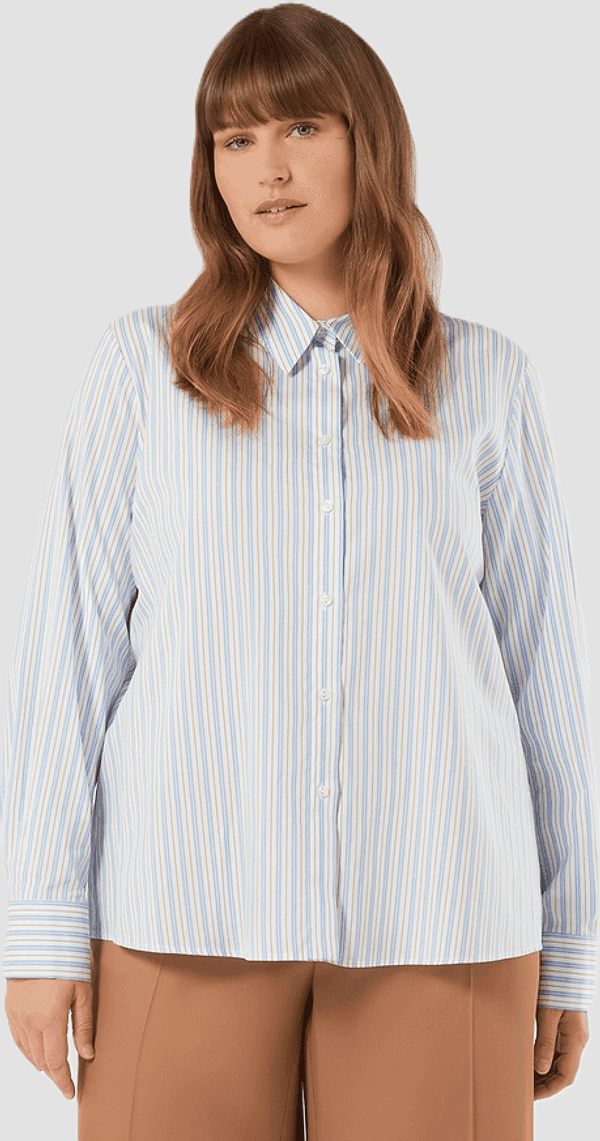 PERSONA camicia a righe donna bianco - 2