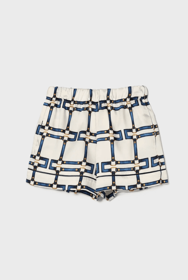 ELISABETTA FRANCHI shorts bambina avorio-blu