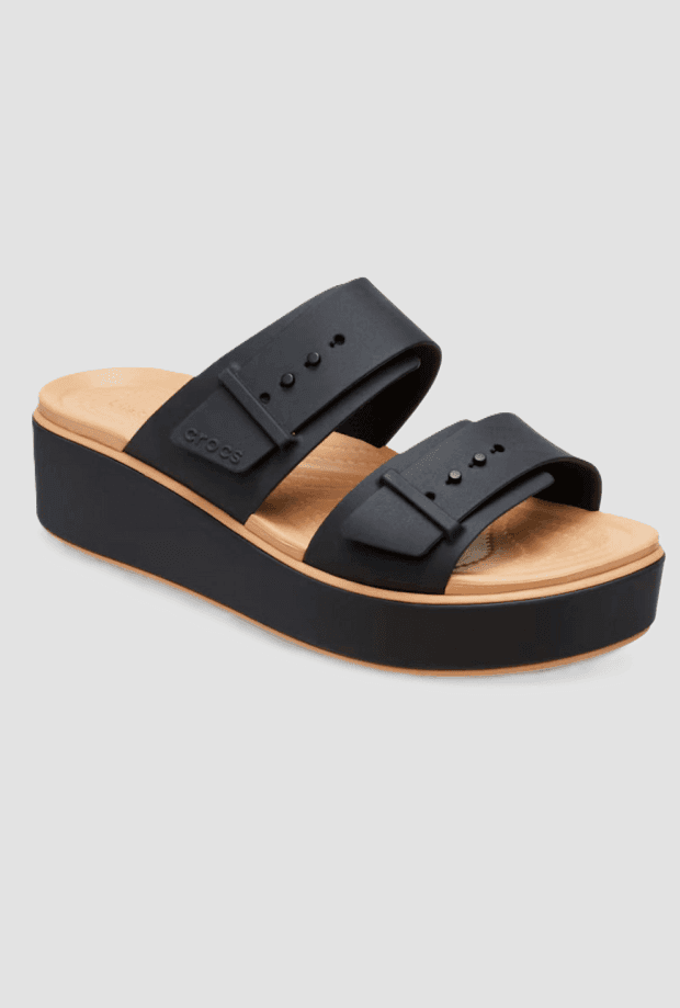 CROCS sandalo brooklyn bckle matte wrap low donna nero - 2