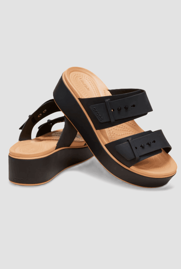 CROCS sandalo brooklyn bckle matte wrap low donna nero - 5