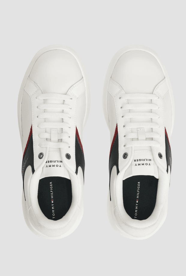 Tommy Hilfiger scarpe basse con dettagli da uomo bianco - 3