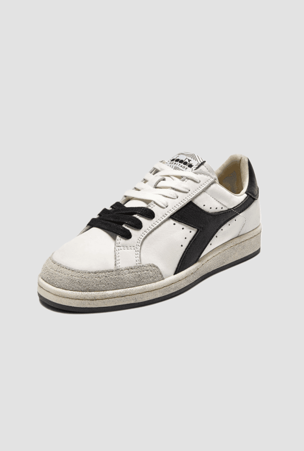 Diadora scarpe prestige used unisex bianco-nero - 3