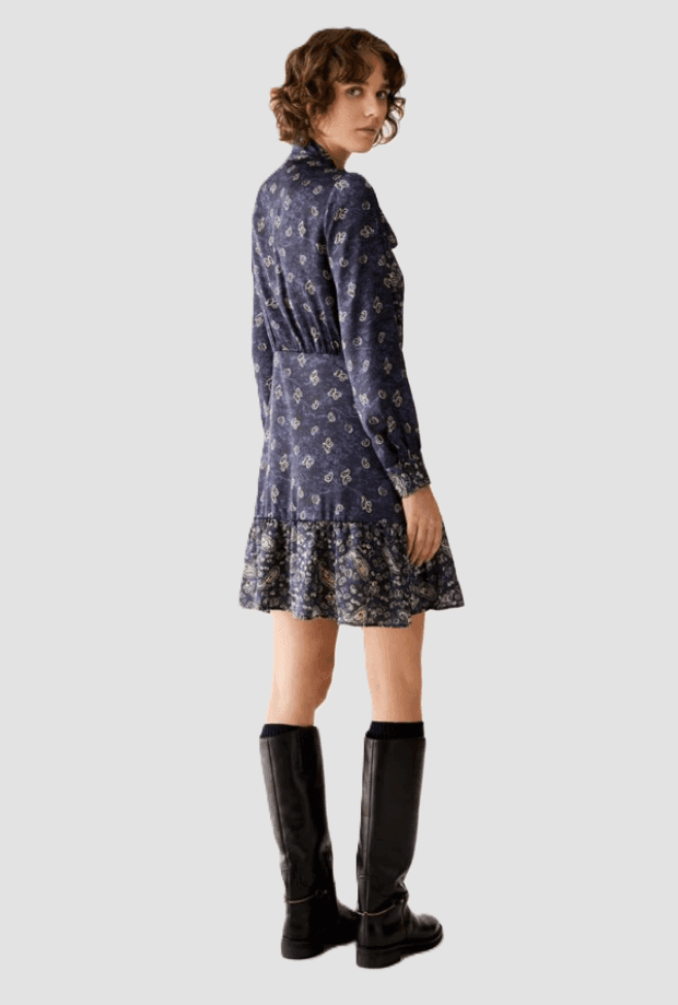 PENNYBLACK abito con stampa paisley donna blu - 3