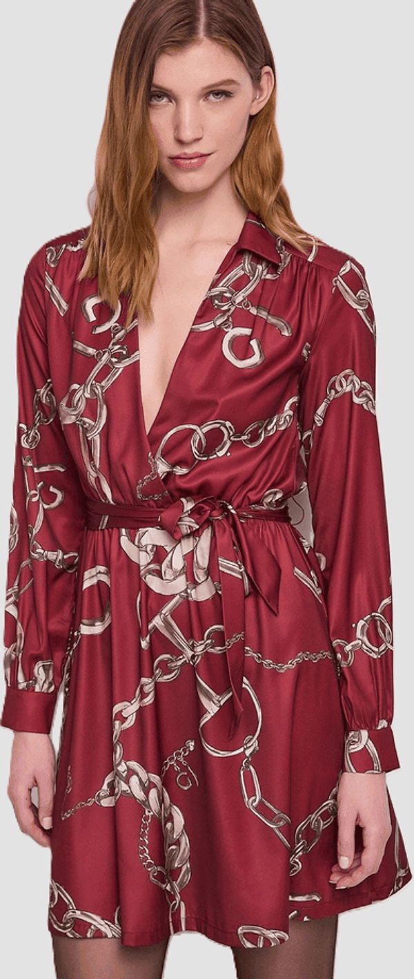GAUDI abito con stampe donna rosso - 2