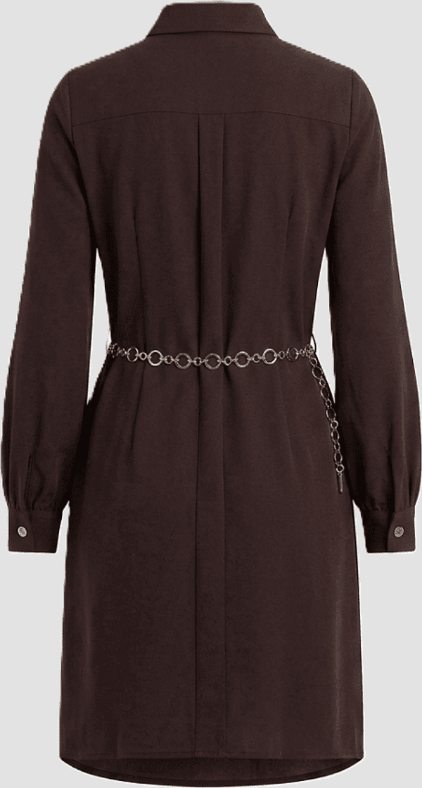 MARCIANO BY GUESS abito con cintura a catenella donna marrone scuro - 2