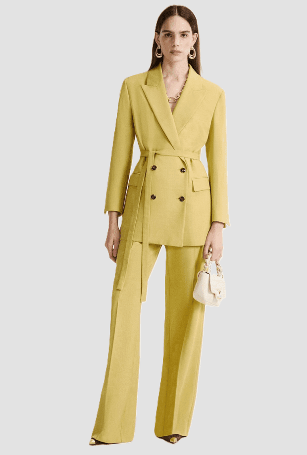 MARELLA pantalone in tela donna oliva - 4
