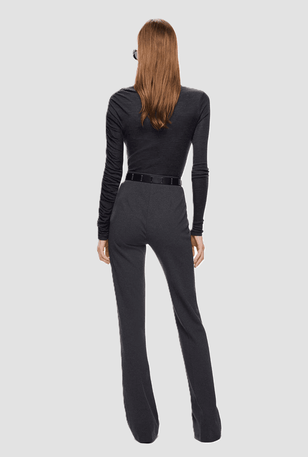 Pinko pantalone in punto stoffa donna grigio - 4