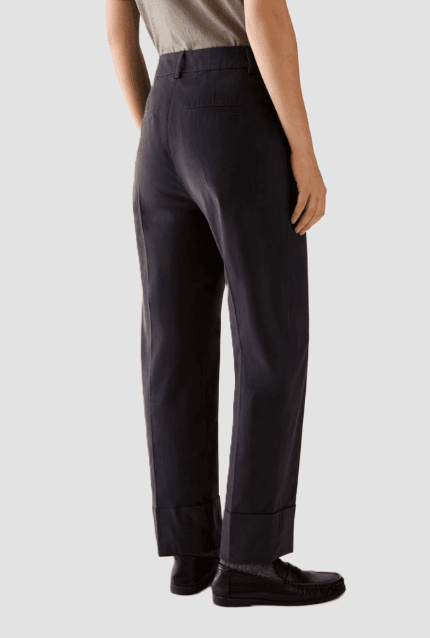 PENNYBLACK pantalone in raso di cotone donna blu - 3