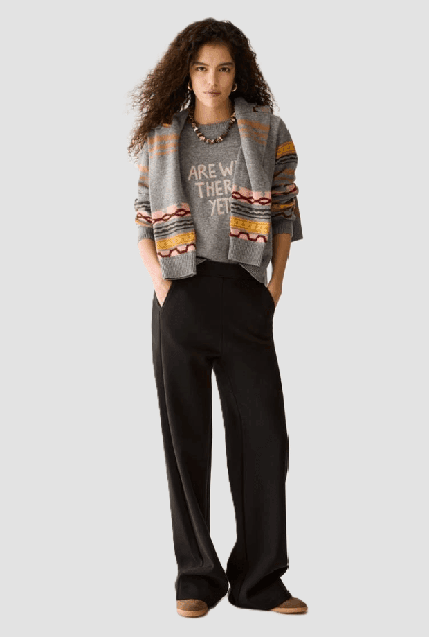 PENNYBLACK pantalone gamba larga donna nero - 2