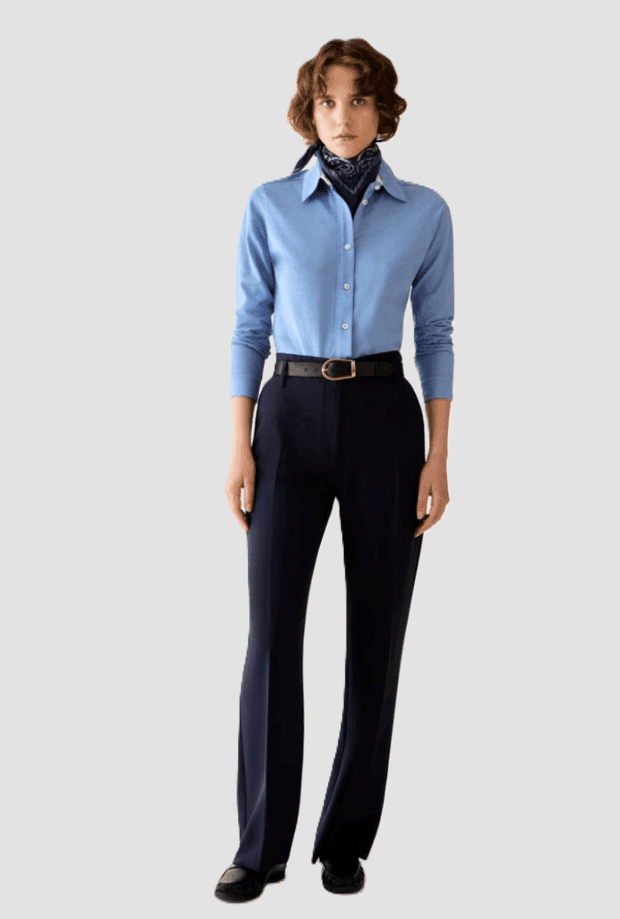 PENNYBLACK pantalone straight fit donna blu - 3