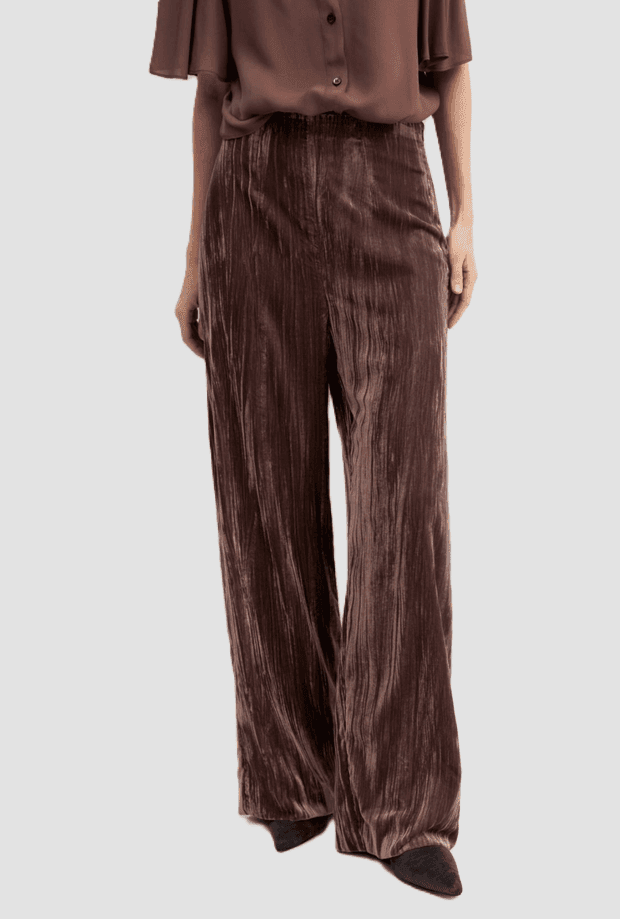 MARELLA pantalone in velluto donna marrone - 2