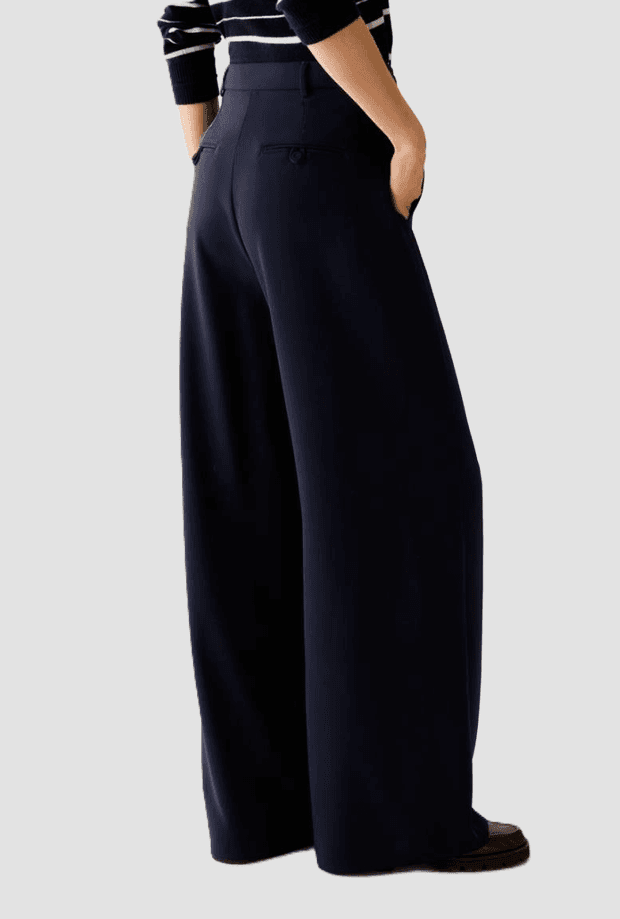 PENNYBLACK pantalone gamba larga donna blu - 3
