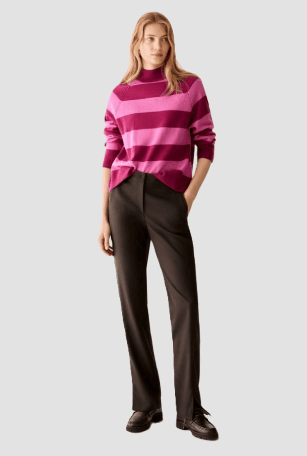 PENNYBLACK pantalone con dettagli in raso donna testa di moro - 2